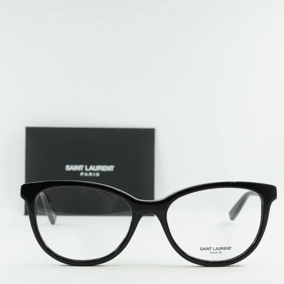 💯 NEW SAINT LAURENT SL504 001 WOMENS BLACK EYEGLASSES - Picture 2 of 11